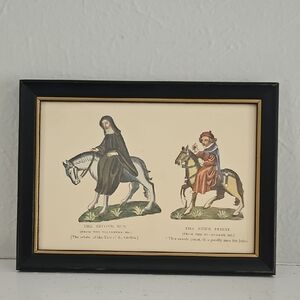 Vintage 'The Canterbury Tales' By Geoffrey Chaucer Framed Book Print